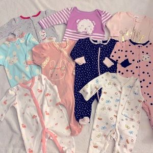Baby girl sleep various brands